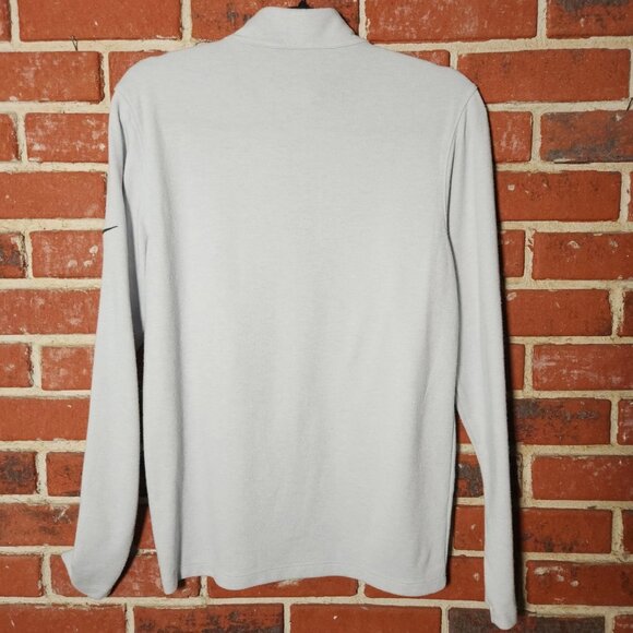 White Nike Dri-FIT Polo Zip Shirt – Swoosh on Left Sleeve - Picture 2 of 4